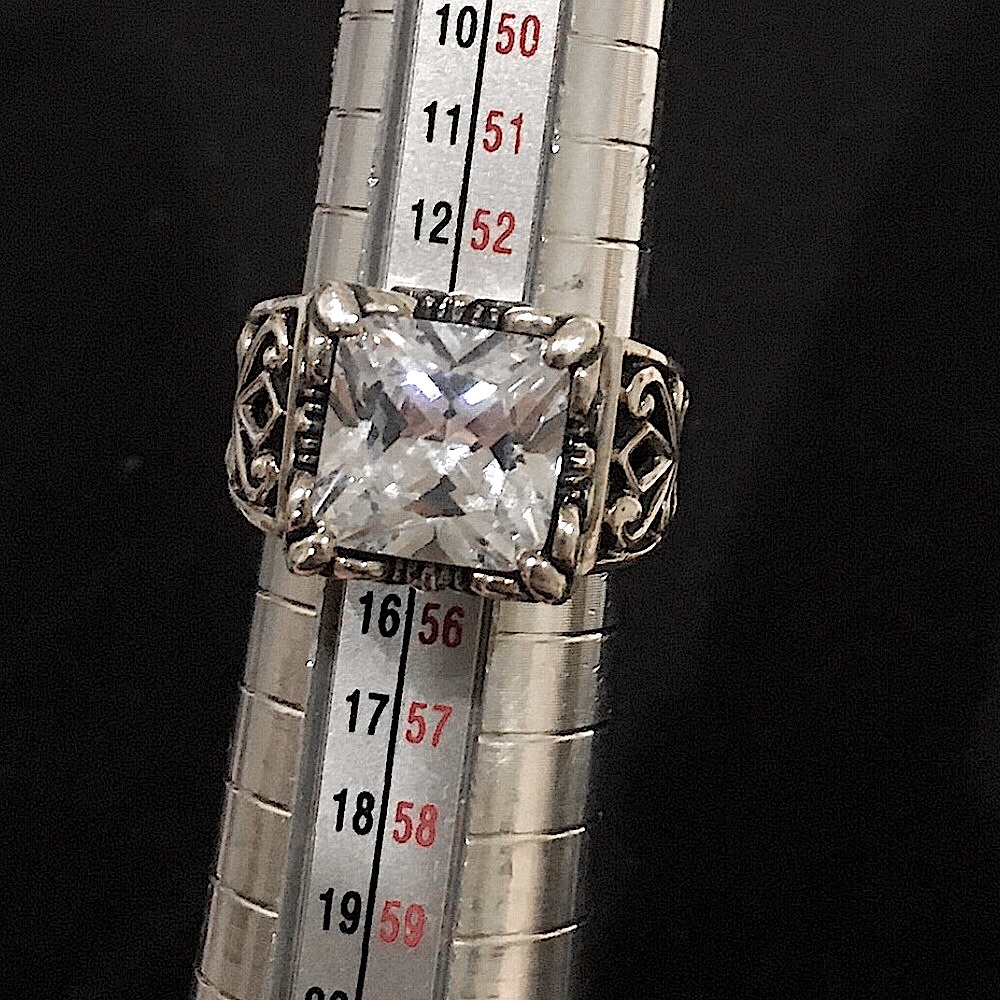 SILPADA Uptown Sterling Silver CZ Cocktail Ring - Picture 9 of 10